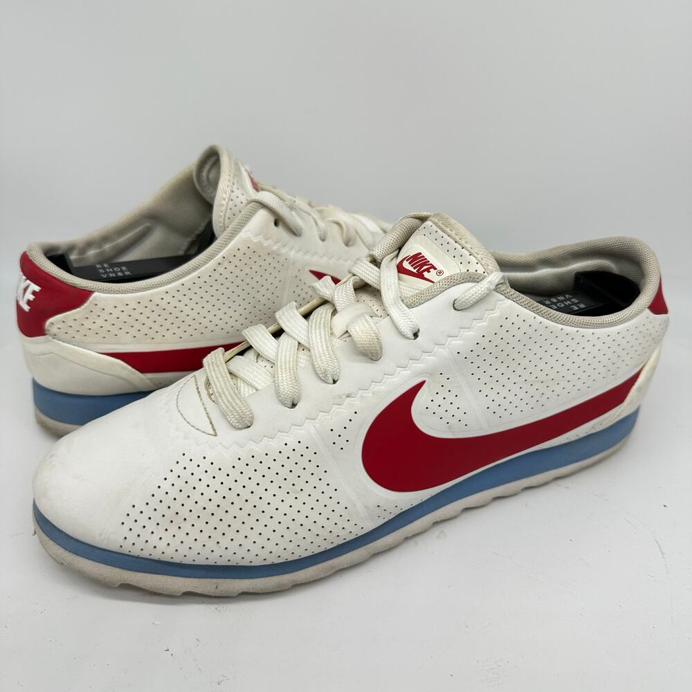 Nike Cortez Ultra Moire White Varsity Red Blue Lace Up Sneaker Womens Size 8